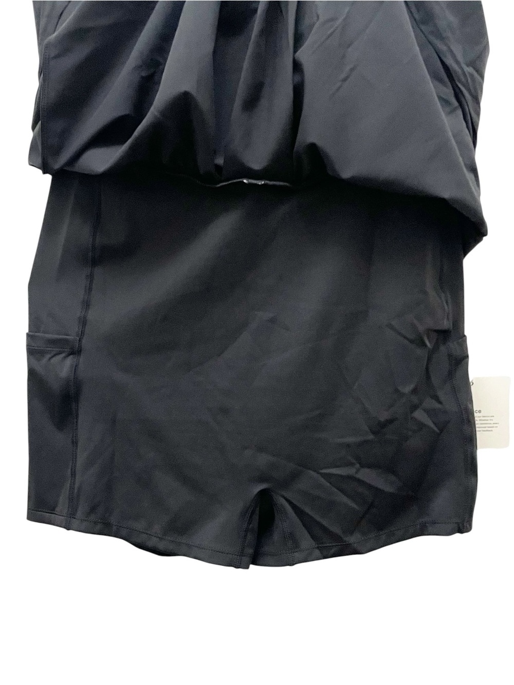 NWT Halara Breezeful Square Neck Active Dress M Black Built In Shorts Pockets - Picture 9 of 15